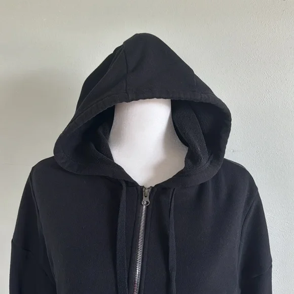 ALO Yoga Extreme Crop Zip Up Hoodie Black - Picture 5 of 13